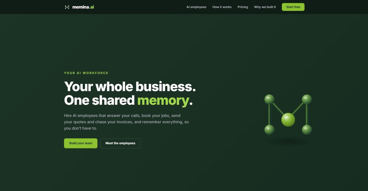 Memina website
